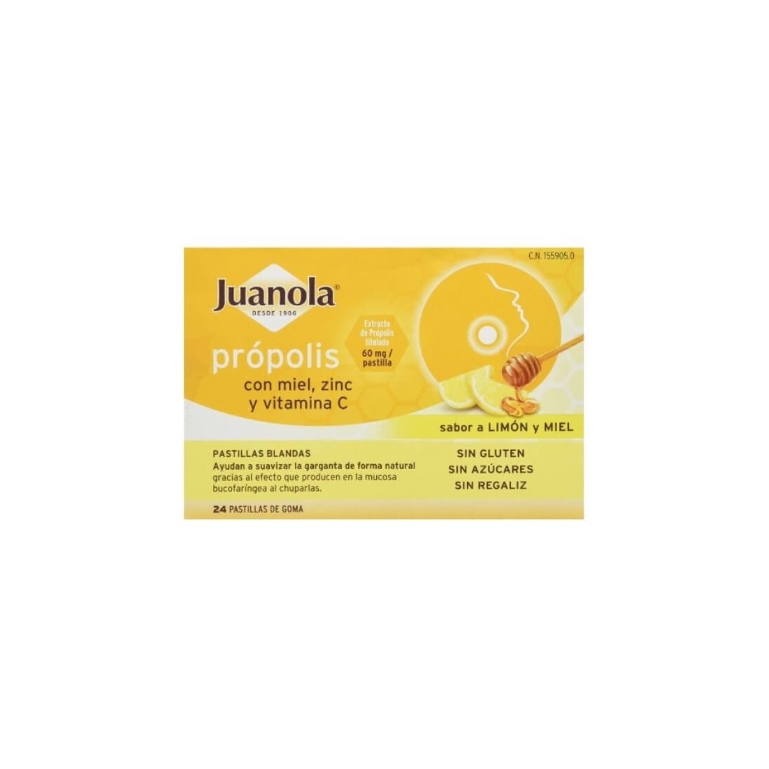 COMPRAR JUANOLA PROPOLIS CON MIEL ZINC Y VITAMINA C 24 UDS