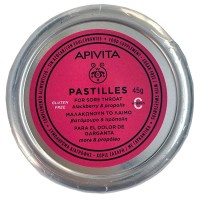 Apivita Pastillas Mora y Propoleo 45 G.