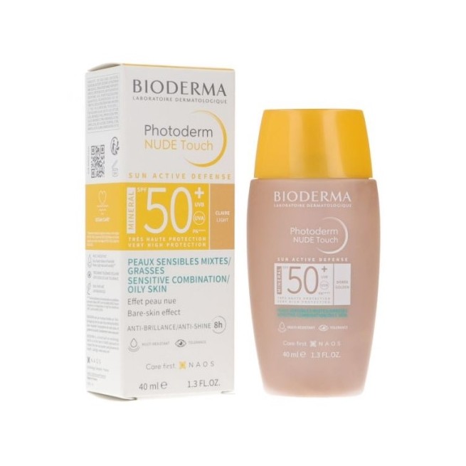 COMPRAR BIODERMA PHOTODERM NUDE TOUCH FPS50+ 40 ML  TONO CLARO