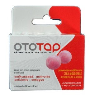 Ototap Tapones de Cera Moldeables 6 Unidades