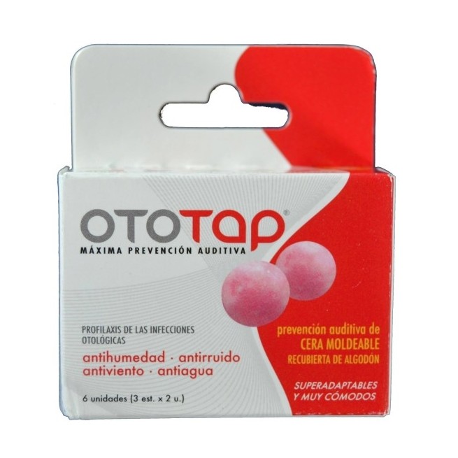 Ototap Tapones de Cera Moldeables 6 Unidades