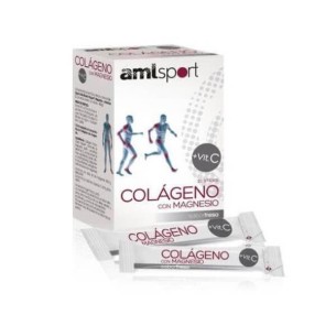 Amlsport Colágeno con Magnesio y Vitamina C Sabor Fresa 20sticks