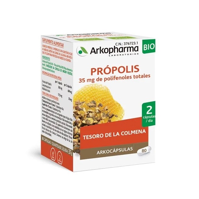 Arkopharma Própolis Tesoro de la Colmena 80 Cápsulas