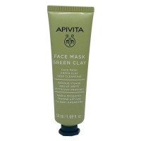 Apivita Green Clay Mascarilla Facial 50 ml Mascarilla de Limpieza Profunda de Arcilla Verde.