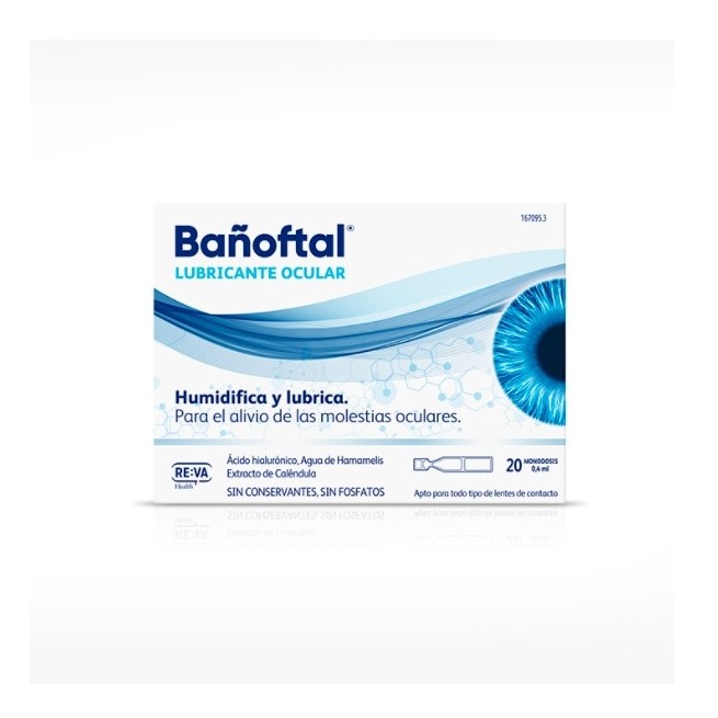 Bañoftal Lubricante Ocular 20 Monodosis