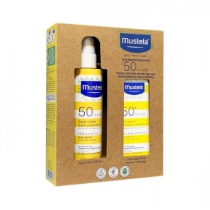 Mustela Pack Spray Solar Fps 50 + Leche Solar Facial Fps 50+ 40 ml
