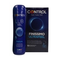 Control Finissimo Ultrafeel 10 Preservativos + Control Lub Gel Nature 75 ml