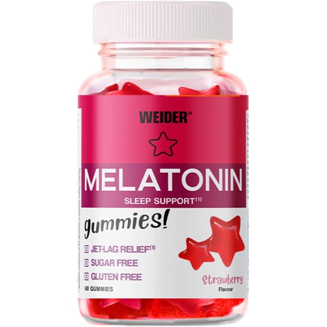 Melatonina Weider 60 Gummies Fresa