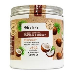 Farline Manteca Corporal de Coco Tropical 250 ml