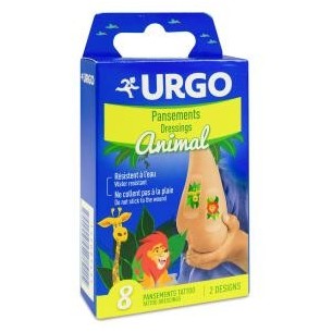 Urgo Tiritas Tatoo Infantil Animales 8Ud