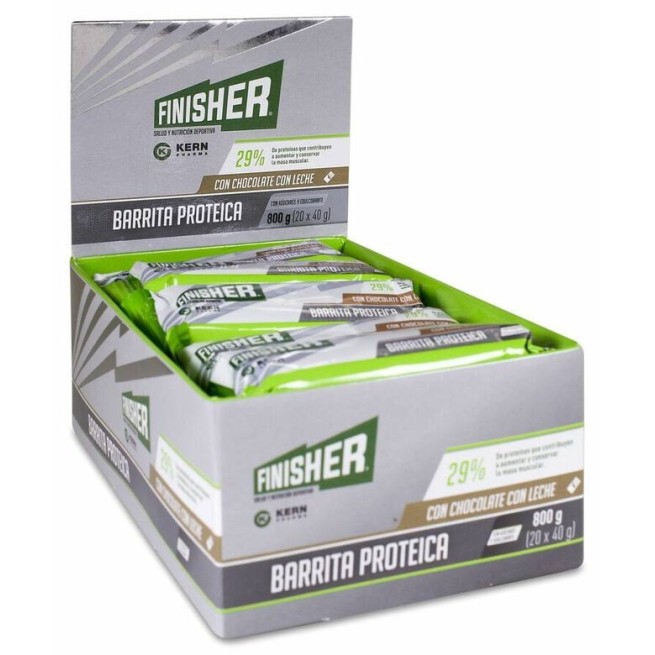 Finisher Barritas Proteicas Chocolate con Leche 20 Uds. 40 gr.