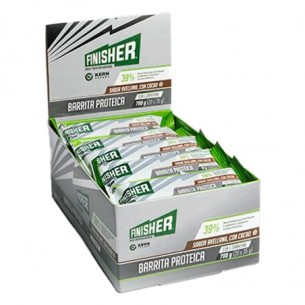 Finisher Barritas Proteicas Avellana y Chocolate con Leche 20 Uds. 35 gr.