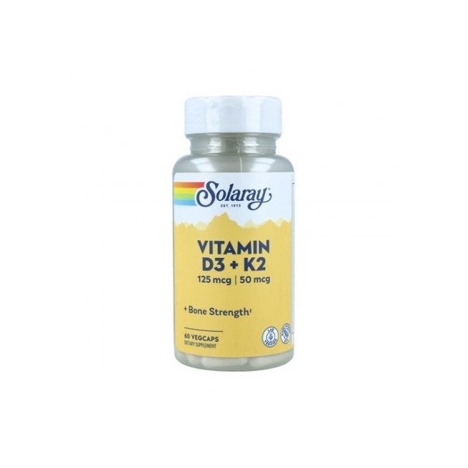 SOLARAY VITAMINA D3 + K2 60 CAPSULAS