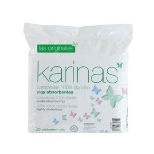 Compresas Karinas Algodon 20 U