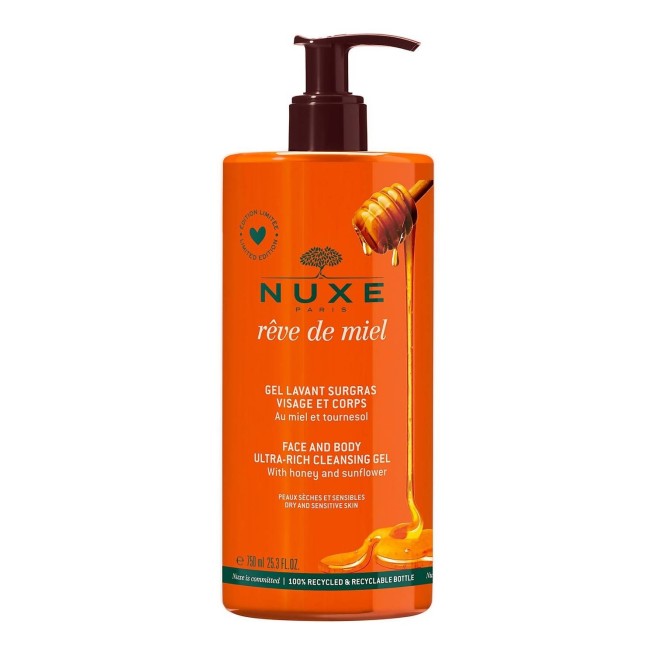 Nuxe Reve de Miel Gel Limpiador Cara y Cuerpo 750 ml