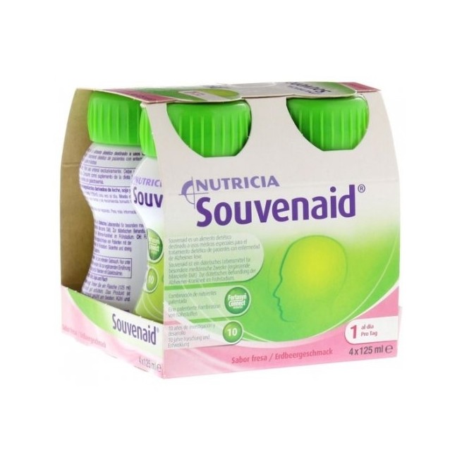 Nutricia Souvenaid Sabor Fresa 4 Botellas 125 ml