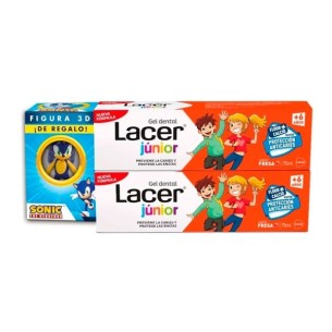 Lacer Gel Dental Junior Sabor Fresa 2X75 ml