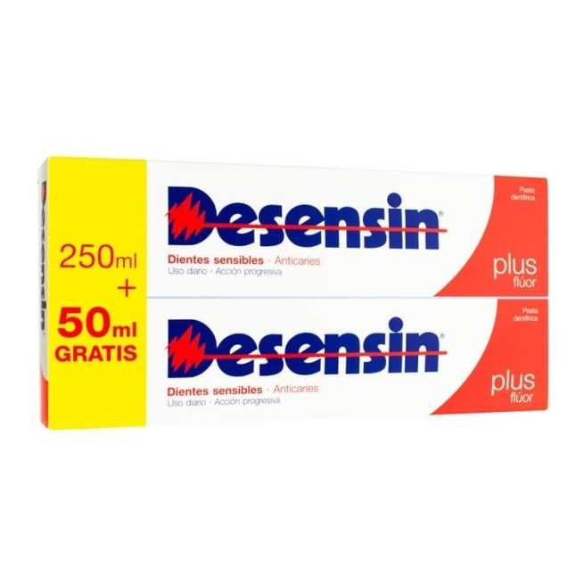 Desensin Plus Flúor Pasta Dentífrica 2 X 150 ml