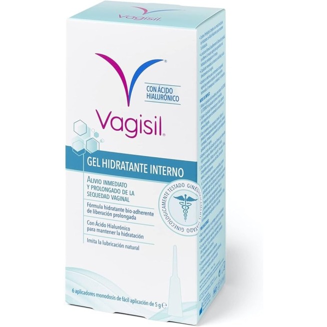 Vagisil Íntima Gel Hidratante Interno 6Uds de 5 Gr