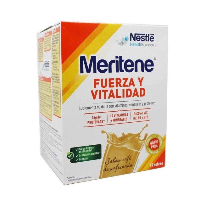 Meritene Fuerza y Vitalidad Café Descafeinado 30 Sobres