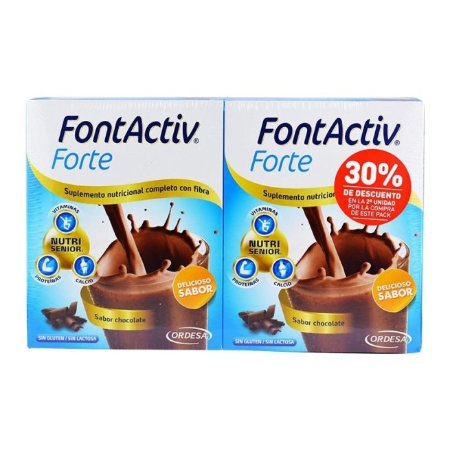 Fontactiv Forte Sabor Chocolate Duplo 14+14 Sobres