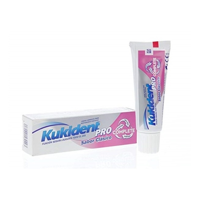 Kukident Pro Complete Crema Adhesiva Sabor Clásico 47G