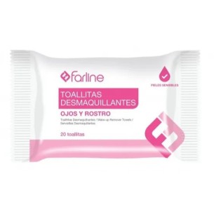 Farline Toallitas Desmaquillantes Ojos y Rostro