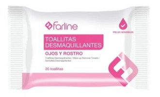 Farline Toallitas Desmaquillantes Ojos y Rostro