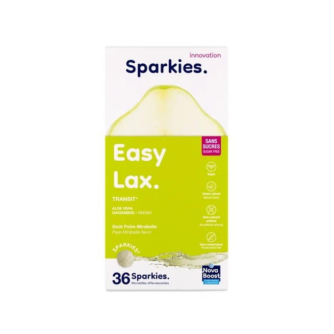 Sparkies Easy Lax Aloe Vera y Jenjibre 36 Microperlas Efervescentes