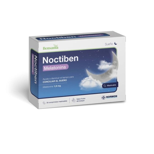 Noctiben Melatonina 30 Comprimidos Masticables