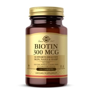 Solgar Biotina 300 Ug 100 Tabletas