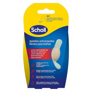 Scholl Anti-Ampollas Apósitos Dedos 6 Unidades