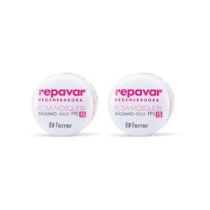 Repavar Bálsamo Labial SPF15+ Duplo 10ml + 10ml
