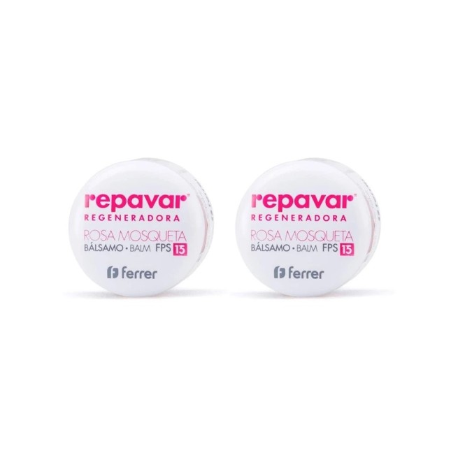 Repavar Bálsamo Labial SPF15+ Duplo 10ml + 10ml