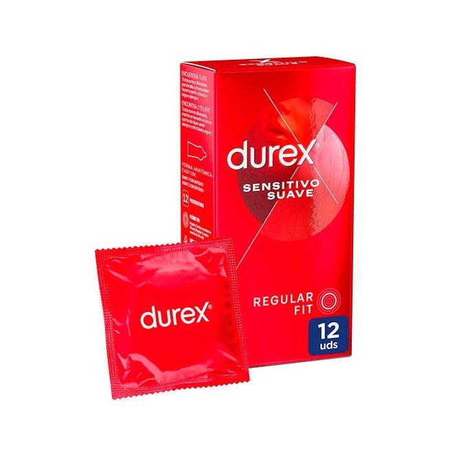 Durex® Sensitivo Suave Easy-On Preservativos 12Uds