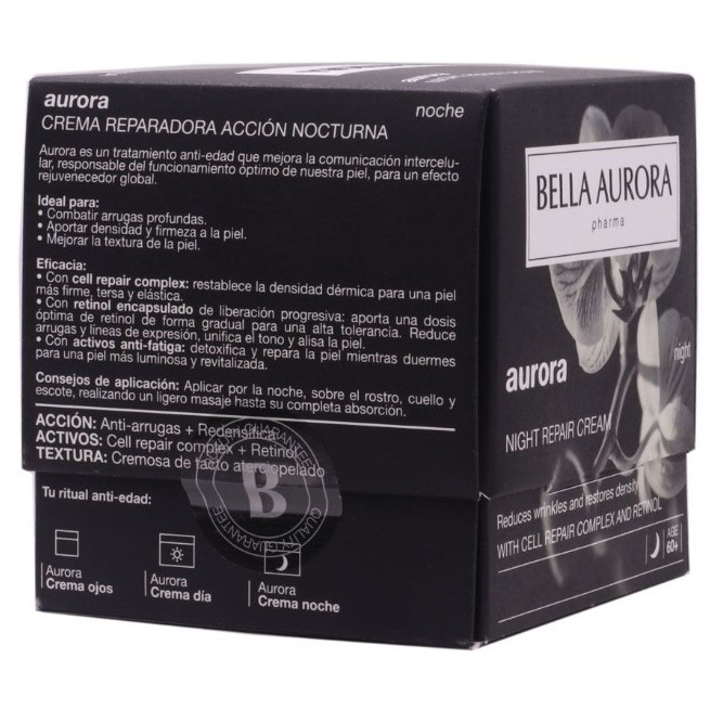 Bella Aurora Crema Reparadora Accion Nocturna 50 ml