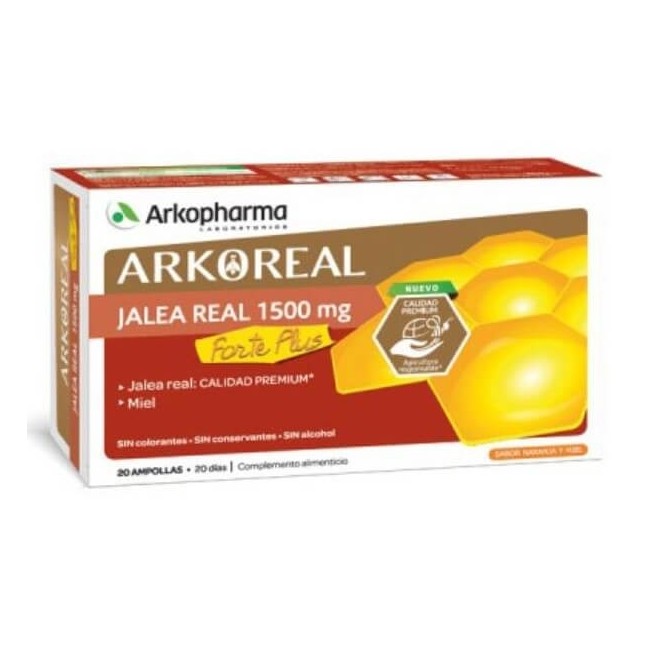 COMPRAR ARKOREAL JALEA REAL FRESCA FORTE PLUS 1500 MG 20 AMPOLLAS