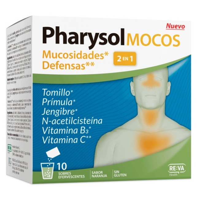 Pharysol Mocos 10 Efervescentes