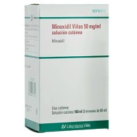 Minoxidil viñas 50MG/ML Solución Cutánea, 3 Frascos de 60ML