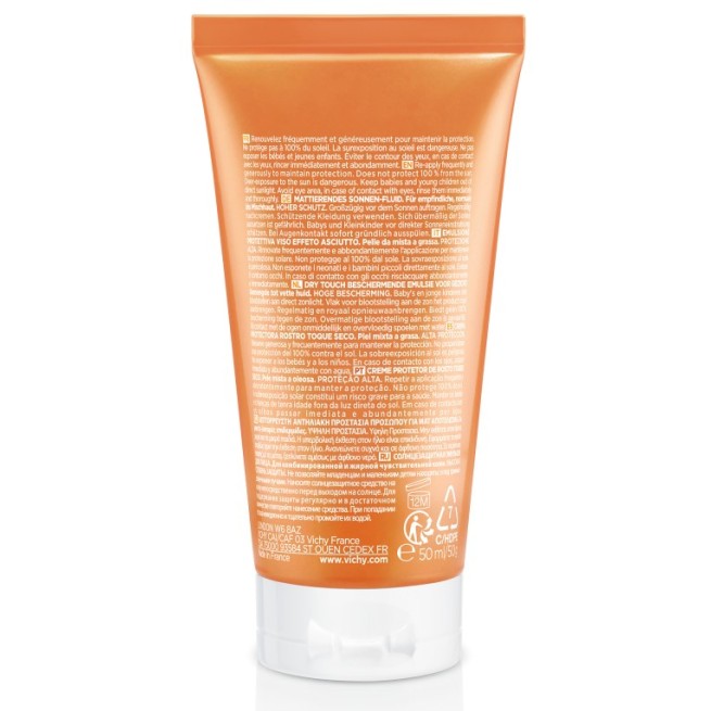 Vichy Idéal Soleil Emulsión Tacto Seco Spf50+ 50 ml