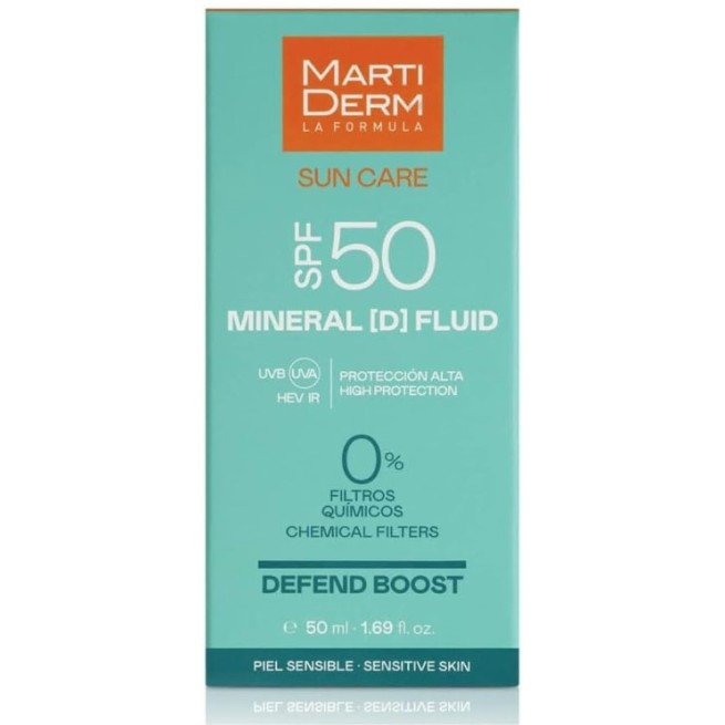Martiderm Sun Care Mineral D Fluid Defend Boost Spf 50 50 ml