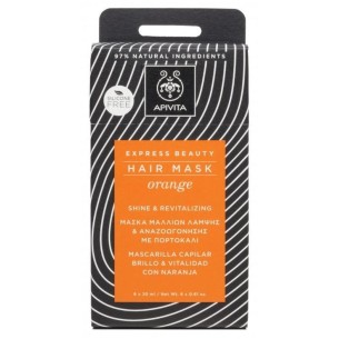 Apivita Mascarilla Capilar Brillo Vitalidad con Naranja 20 ml