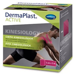 Dermaplast Active Cinta Kinesiológica 5X5 Rosa