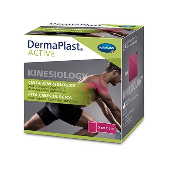 Dermaplast Active Cinta Kinesiológica 5X5 Rosa