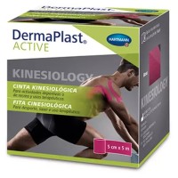 Dermaplast Active Cinta Kinesiológica 5X5 Rosa