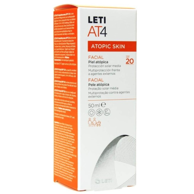 Leti At-4 Crema Facial Spf 20 Crema 50 ml