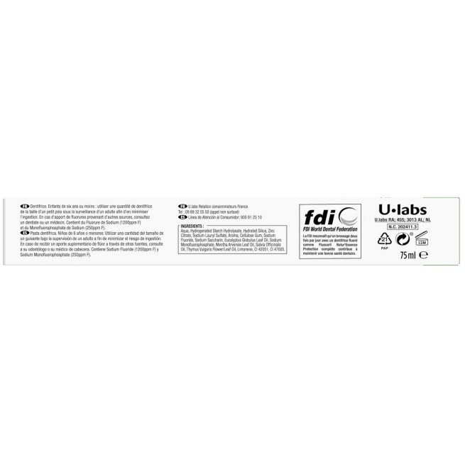 Fluocaril Natur Essence Cuidado Total Pasta 75Ml