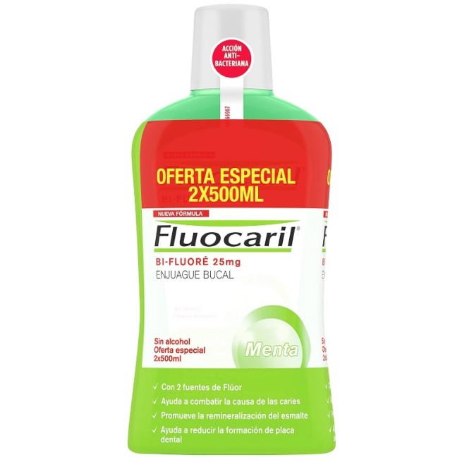 Fluocaril Bi-Floure Enjuague Bucal 2X500 ml