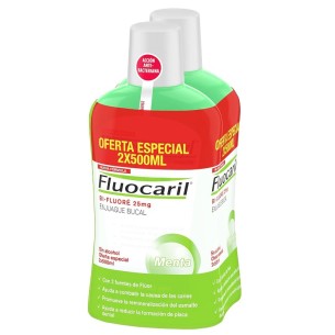 Fluocaril Bi-Floure Enjuague Bucal 2X500 ml