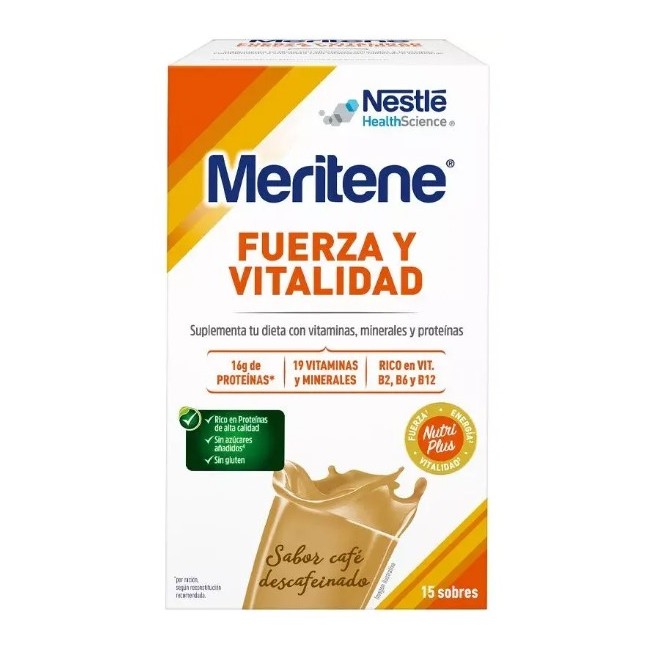 Meritene Café Descafeinado 15 Sobres 30 Gr